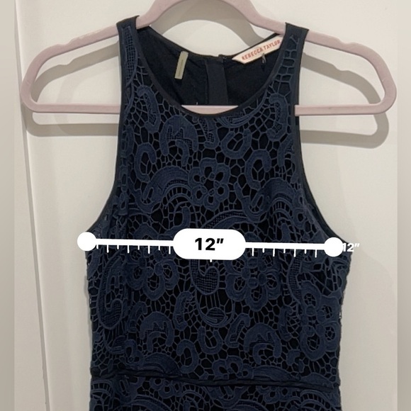 Rebecca Taylor Women's Blue Dress size 4 - Picture 6 of 9